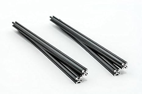 300x10x10mm Beam Black anodised (Pack of 4)