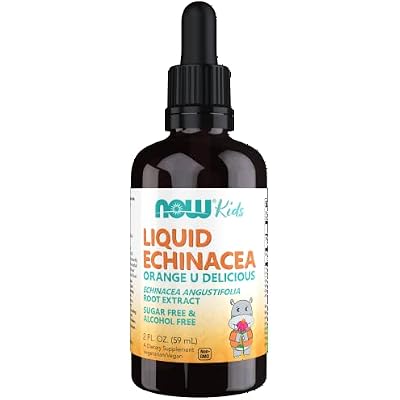 NOW Foods Supplements, Kids Liquid Echinacea with Dropper, Immune System Support, Formulated for Kids, 2 Fl Ounce, packaging may vary