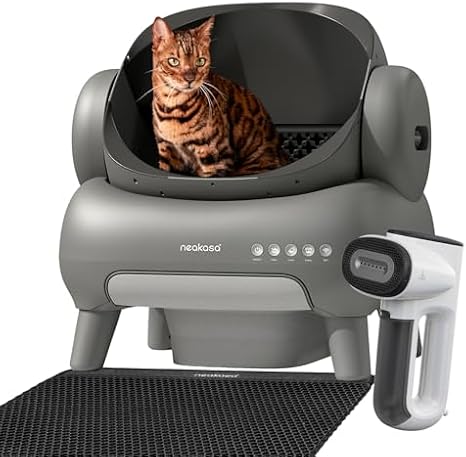 Neakasa M1 Open-Top Self Cleaning Cat Litter Box with Magic 1 Vacuum Steamer Kit