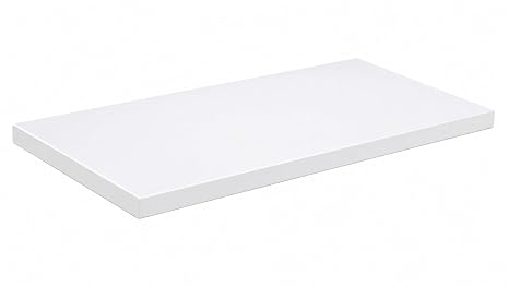 Matt White Melamine Faced MDF Board - 18mm Thickness - 300 x 550mm - Custom Cut to Size with Edgebanding Options