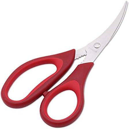 Salad Scissors Multifunctional Meat Scissors, Lobster/Shrimp Gut Scissors, Shrimp and Crab Fish Maw Scissors