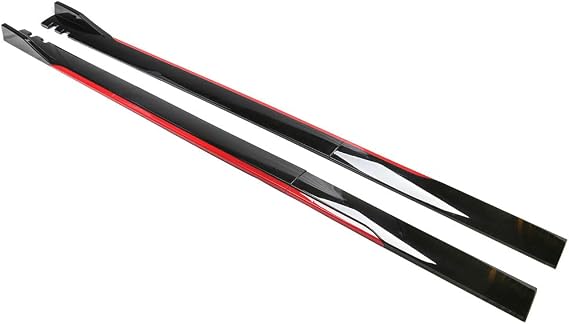 Side Skirts for Suzuki Vitara Brezza 2016-2024, Rocker Panels Splitter Lip Winglet Diffuser Bumper Protector Body Kit Car Accessories,Red