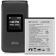 Battery for BP1578, (Upgraded) 1800mAh High Capacity Replacement New 0 Cycle Battery for Verizon Kazuna eTalk 4G LTE BP1578 KAZ-F019PP Battery