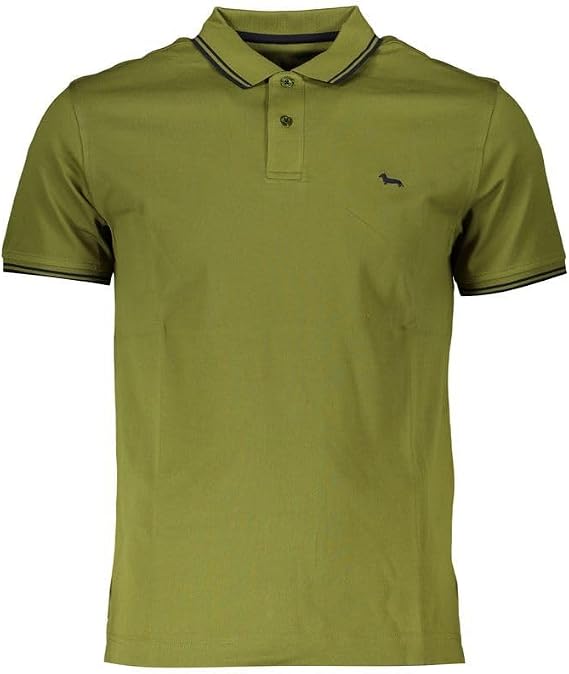 Harmont & Blaine Sharp Green Contrast Polo Men's Shirt, Small