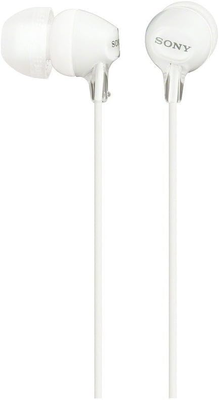 Sony Earbuds MDR-EX15LP: Canal Type White MDR-EX15LP W
