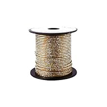 Gold Holographic Plastic Craft Lace Lanyard Gimp String Bulk 50 Yard Roll