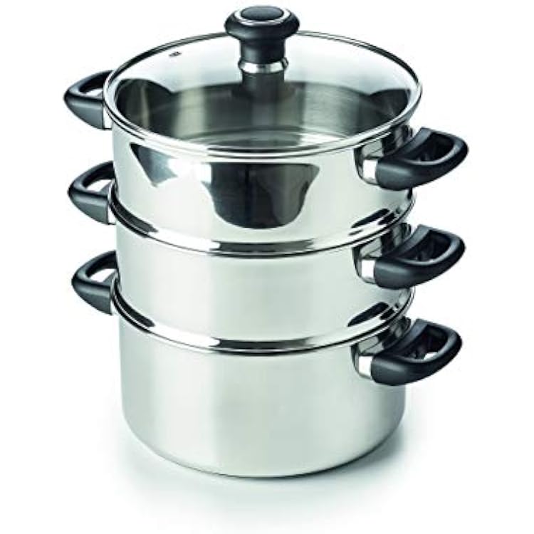 Beka Polo Stainless Steel Steamer Set with Glass Lid 24 cm