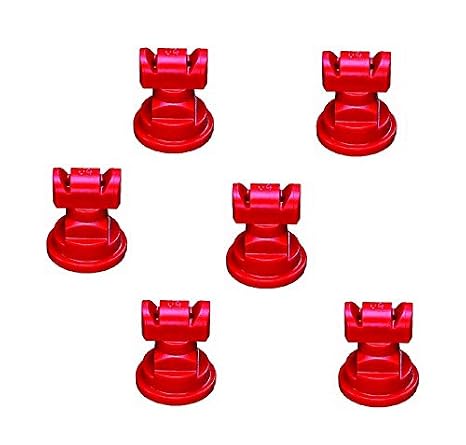 Pack of 6 - TeeJet TwinJet Flat Spray Tips Red 110 x 2 Rated @ 0.40 GPM