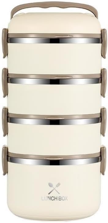 Lunch Boxes, Stainless Steel Insulated Lunch Box with Bag, Utensils, 3 Containers