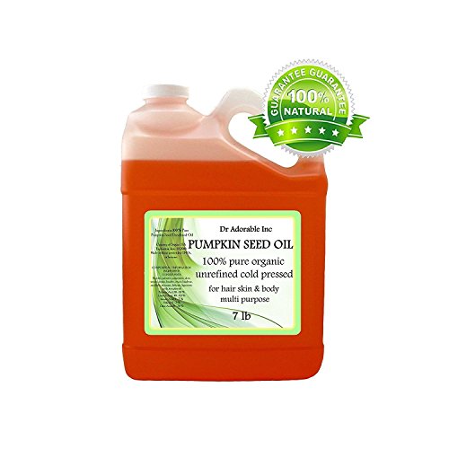 Dr Adorable - 7 lb - Pumpkin Seed Oil Unrefined - Virgin 100% Pure Natural Premium Organic Cold Pressed