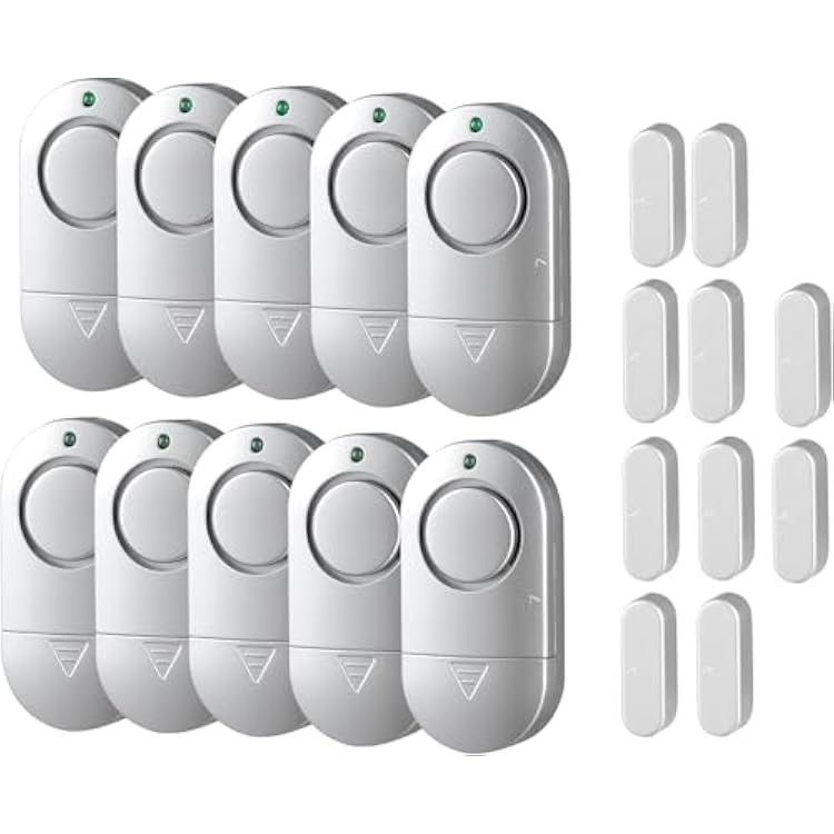 Window Door Alarm, Toeeson 120db Pool Alarm for Door, Door Security Alarms for Home