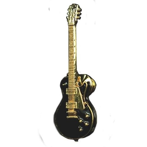 Les Paul Vintage Electric Guitar Pin - Black