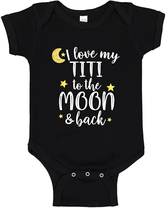 Titi Baby Clothes I Love My Titi to The Moon and Back Bodysuit One Piece or Toddler T-Shirt