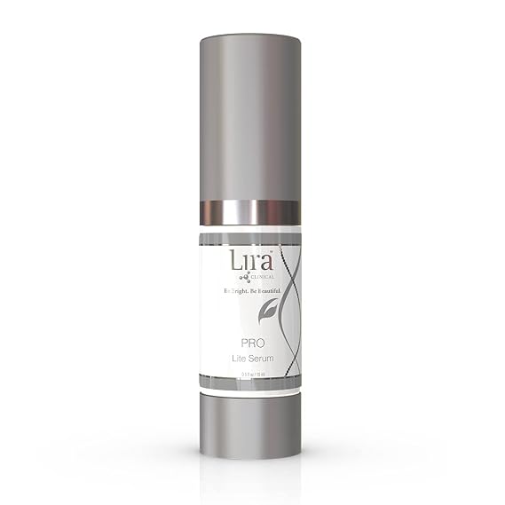 Lira Clinical PRO Lite Serum - Dark Spot Corrector With Vitamin C - 15 ml | Sea Fennel Plant Stem Cells, Kojic and Azelaic Acids, Gooseberry, Mulberry and Licorice Extracts, Made in USA, Cruelty-Free
