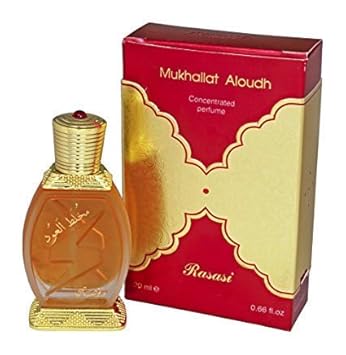 Rasasi Mukhallat Al Oudh Concentrated Perfume Oil, 0.66 Ounce (Unisex)