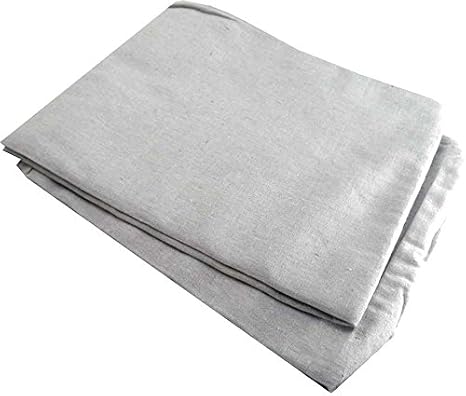 DAB Canvas Drop Cloth | 4x12 ft (1.2x3.7 m) | Robust Double Needle Stitching | Reusable & Washable | Multi-Functional | Ideal for Protecting Floors, Furniture & Garden Elements