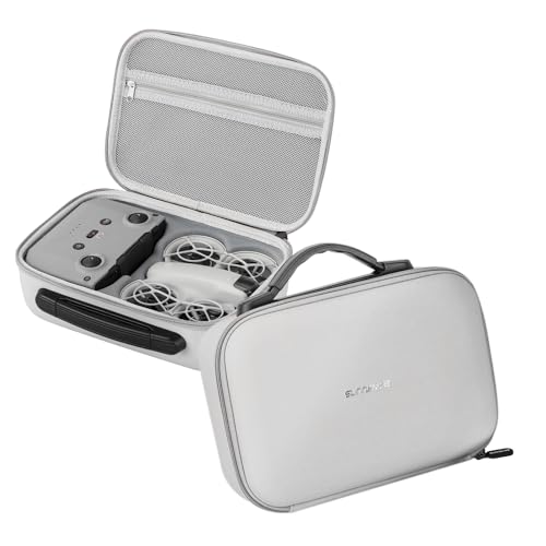 Sunnylife Carrying Case for DJI NEO Drone, Portable Bag Storage Case for DJI NEO Fly More Combo RC-N3 Controller and Batteries Accessories Protection Grey