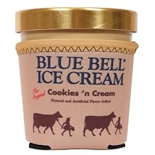 Blue Bell Ice Cream Pint Koolie | Neoprene Sleeve | Pint Holder (Cookies 'N Cream)