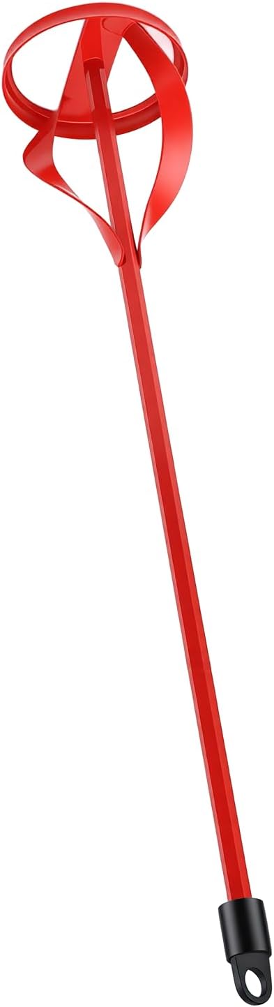 Paint Mixer Drill Bit for Grout, Mortar & Concrete Heavy-Duty Steel Mixing Attachment Compatible with Corded and Cordless Drills