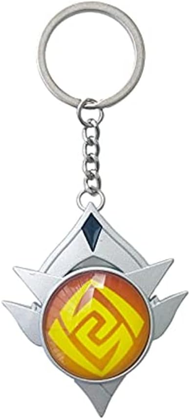 Genshin Luminous Key charms Toy Impact Snezhnaya Geo Keychain Gold Game Figure Key Chain Pendant Keyring Genshin ​Character