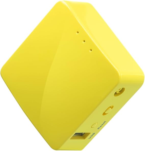 GL.iNet GL-MT300N-V2 (Mango) Portable Mini Travel Wireless Pocket VPN WiFi Router - 2X Ethernet Ports | USB 2.0 | OpenWrt | OpenVPN/Wireguard for Public & Hotel Wi-Fi | Easy to Set up via Admin Panel | 2.4GHz 300Mbps Wi-Fi, 2 Ethernet Ports, USB 2.0, OpenWrt Pre-installed, OpenVPN & WireGuard, Convert Public Wi-Fi, Pocket 40g