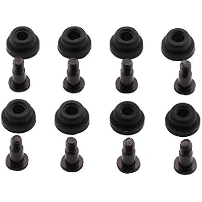 ZRM&E 8pcs 10mm Hard Disk Drive Screws and Shock Absorption Rubber Washer Kit PC Hard Disk Drive Mounting Accessories for 3.5 inches HDD SSD