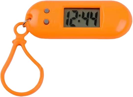 Lightweight LED Digital Keychain Pocket Watch Miniature Clock Electronic Timepiece Accessory for Students and Kids