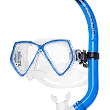 SCUBAPRO Mini Vu Diving Mask Set with Snorkel, Blue