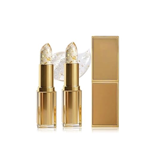 Color Changing Lipstick for Women, Ph Adjusting Clear Lip Gloss, Nature Formula Transferproof Color Long-Lasting-Hydration Without Stripping, Deeply Moisturizing 2PC | Color Changing