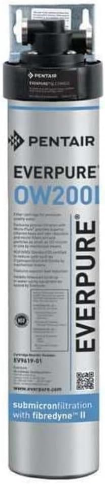 Pentair Everpure Water Filter System, 0.5 gpm, 0.5 Micron, 19 in H EV927570-75 - 1 Each