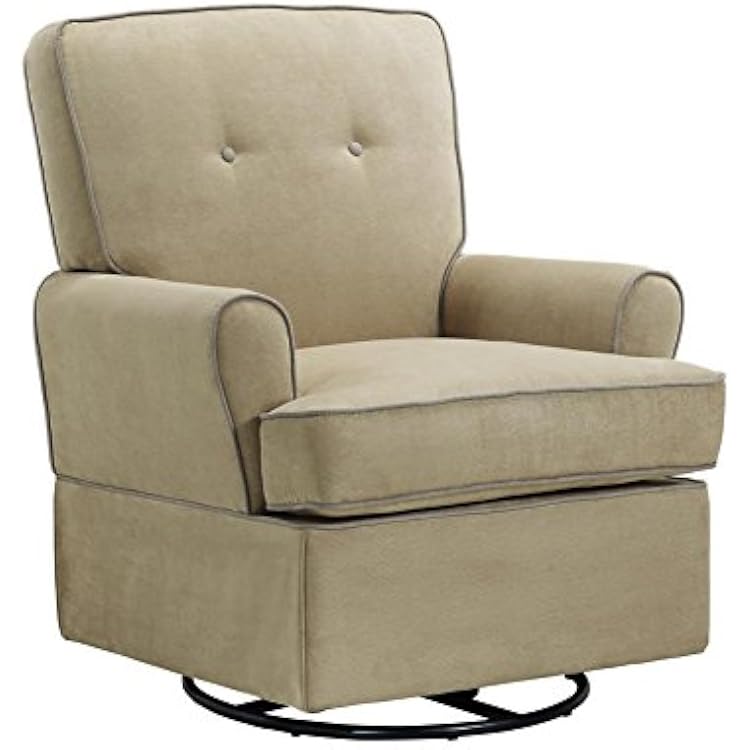 Baby Relax The Tinsley Nursery Swivel Glider Chair, Beige