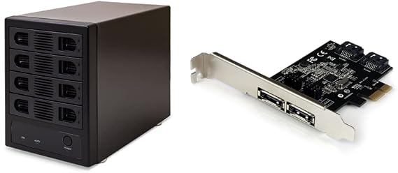 Syba 4 Bay HDD Enclosure + StarTech 2 Port PCI Express SATA Controller