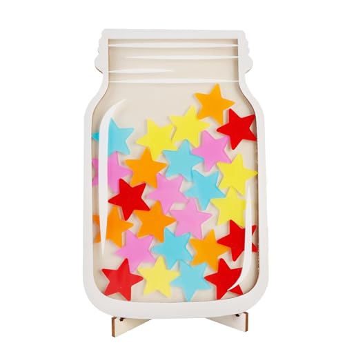 Magnetic Reward Jar, Star Jar Reward System, Classroom Reward Jars for Kids, Potty Training Rewards, Behavior Chart for Kids at Home, Personalized Student Incentives Star Jar Tokens