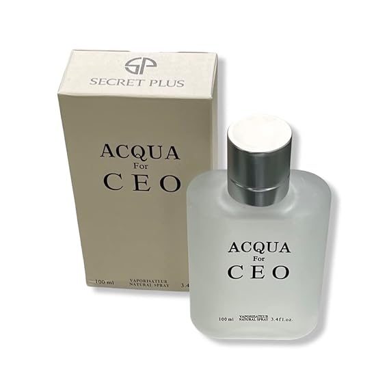 ACQUA for CEO by Secret Plus - Eau De Toilette Men's Daywear Cologne 3.4 Fl Oz - Aromatic Marine Nuances