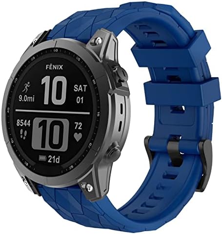 OVERSTEP Compatible with Fenix 7X Watch Band, Quick-fit 26mm Strap for Garmin Fenix 5X, Fenix 5X Plus, Fenix 6X, Fenix 6X Pro Smartwatch Gemstone Blue