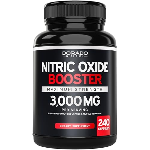 L Arginine L Citrulline Supplement 3000mg (240 Capsules) Nitric Oxide Pills for Men - Stamina, Endurance, Performance for Workouts - NO Supplements for Men - Gluten Free, Non-GMO, Vegan Capsules