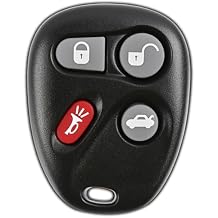 KeylessOption Key Fob Replacement for 2000 2001 2002 2003 2004 2005 2006 2007 Chevrolet Cavalier Cadillac Oldsmobile Pontiac Grand Am Saturn Remote, 4-Button L2C0005T, Locksmith Required