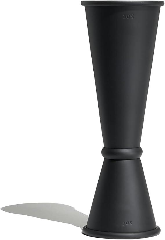Jigger 2 oz 1 oz, Jigger for Bartender, Double Bar/Restaurant/Party, Bartender Accessories, Stainless, Matte Black