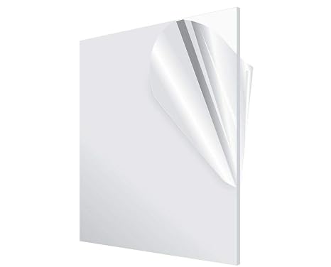 Acrylic Plexiglass Plastic Sheet 0.220 - 1/4" x 24" x 36 Clear