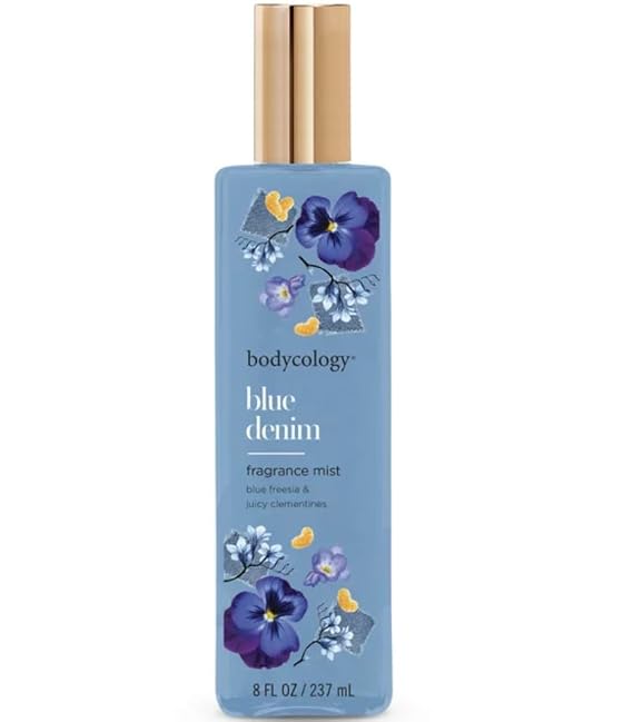 Bodycology Blue Denim Fragrance Body Mist, 8 oz.
