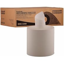 Boardwalk BWK6400 6400 Center-Pull Hand Towels, 2-Ply, Perforated, 7 7/8" x 10", 600 Sheets Per Roll (Case of 6 Rolls)