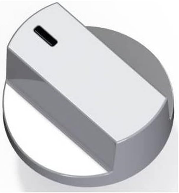 Ehla Filter Built-in Front Button Inox, Glass Cooker E 37 Button Set - 5 Pieces (Silver)