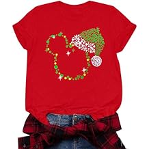 Christmas Shirts for Women Funny Magical Christmas T-Shirt Merry and Bright Shirt Xmas Holiday Tee Tops
