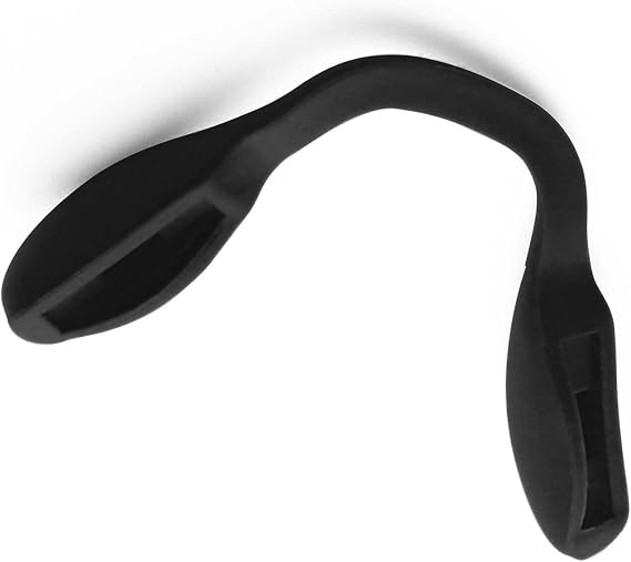 Caulo Replacement Nose Pads Bridge for fit Oakley Split Shot OO9416 Crossrange OO9371 Targetline OO9397 Glass Sunglass Frames (Black - 1 Pair)