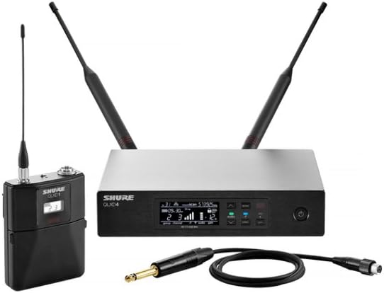 Shure QLXD14 Wireless System with Bodypack and WA305 Instrument Cable for GuitarBass - G50 Band