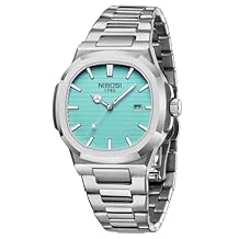 NIBOSI Men Watches Analog Quartz Stainless Steel Military Watches for Men Waterproof Business Classic Wrist Watch with Date