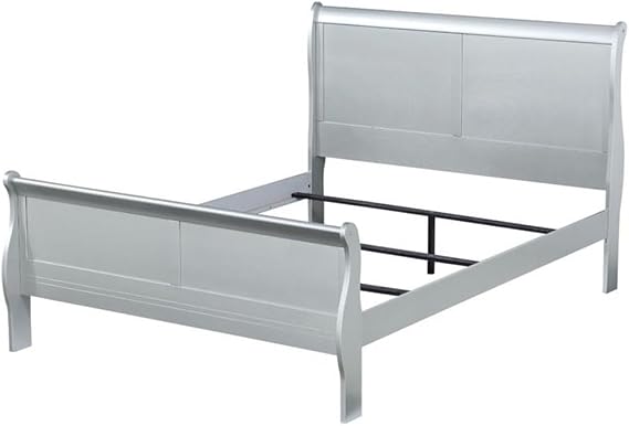 Acme Louis Philippe Twin Bed (FB 29" H) in Platinum