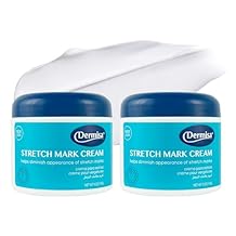 Dermisa Stretch Mark and Scar Cream with Cocoa Butter, Collagen, Elastin and Vitamin E - Intensive Body Moisturizer for Elasticity and Skin Repair - 4oz, Pack of 2