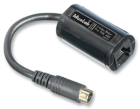 MUXLAB 500016 CONNECTORS 1-4PIN MINI DIN/ONE RJ45, S-Video BALUN, UP to 1000FT MAX Distance
