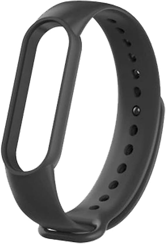 Coverzone Xiaomi Mi Band ile uyumlu 3/4/ 5/6 ile uyumlu Saat Kayışı Xiaomi Mi Band 3 4 5 6 İle Uyumlu Kaliteli Termoplastik Kordon Siyah